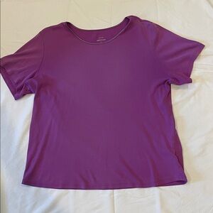 CJ Banks Purple Short Sleeve Tee